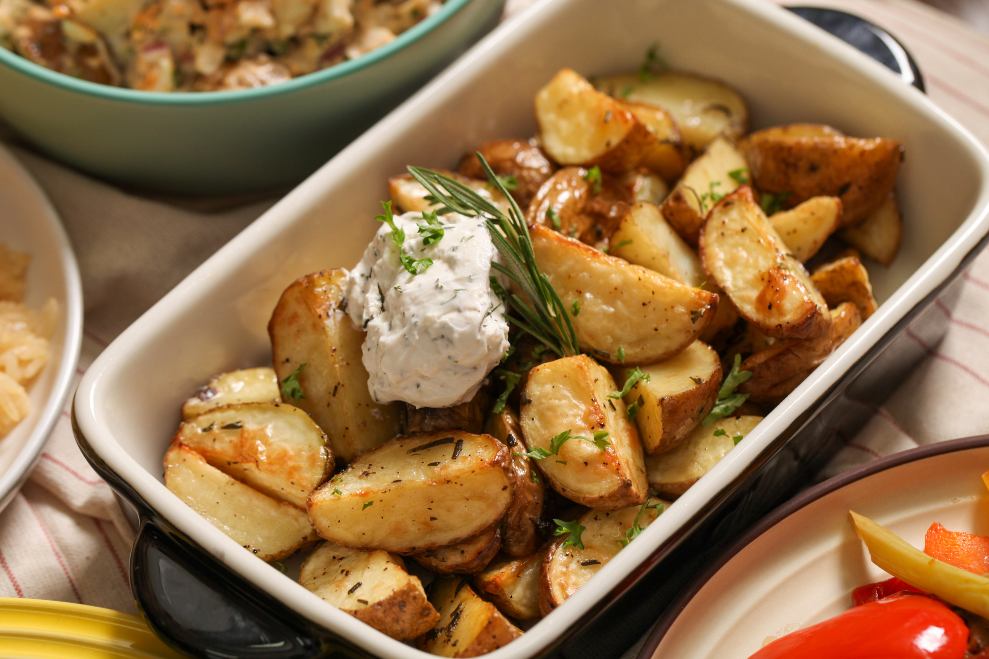 Roast Baby Potato & Herb yogurt